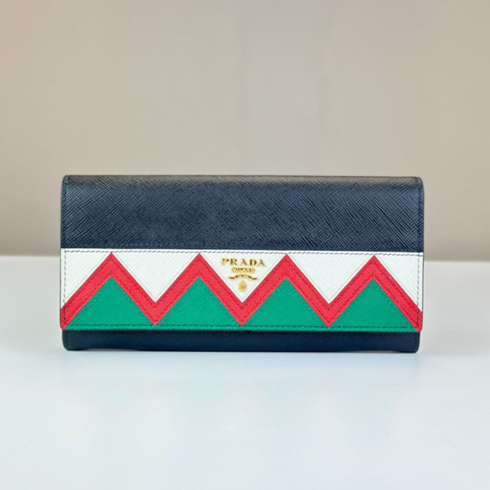 Prada Black Saffiano Leather Wallet